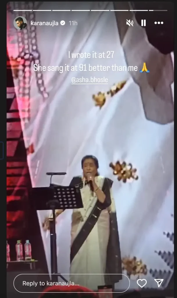 Asha Bhosle sings 'Tauba Tauba', performs its hook step; Karan Aujla calls it 'Iconic Moment'