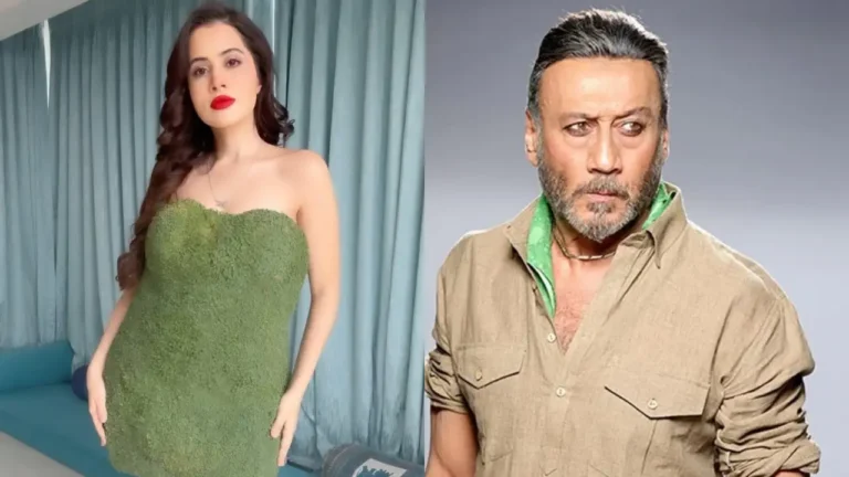 Uorfi Javed’s Nature-inspired Outfit - Jackie Shroff Says "Ek Number"