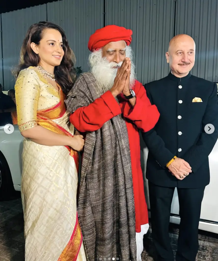 Sadhguru at Kangana's Emergency screening