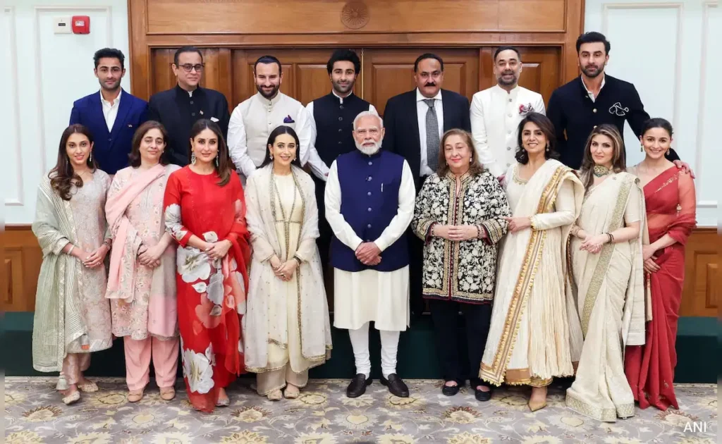 kapoor family with narendra modi